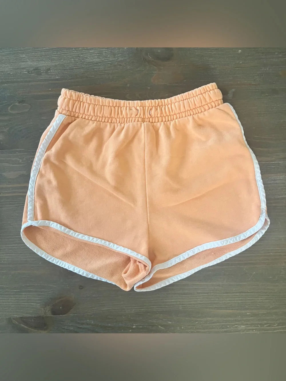 GAP Kids Girls Size L 10 Peach Athletic Shorts White Trim